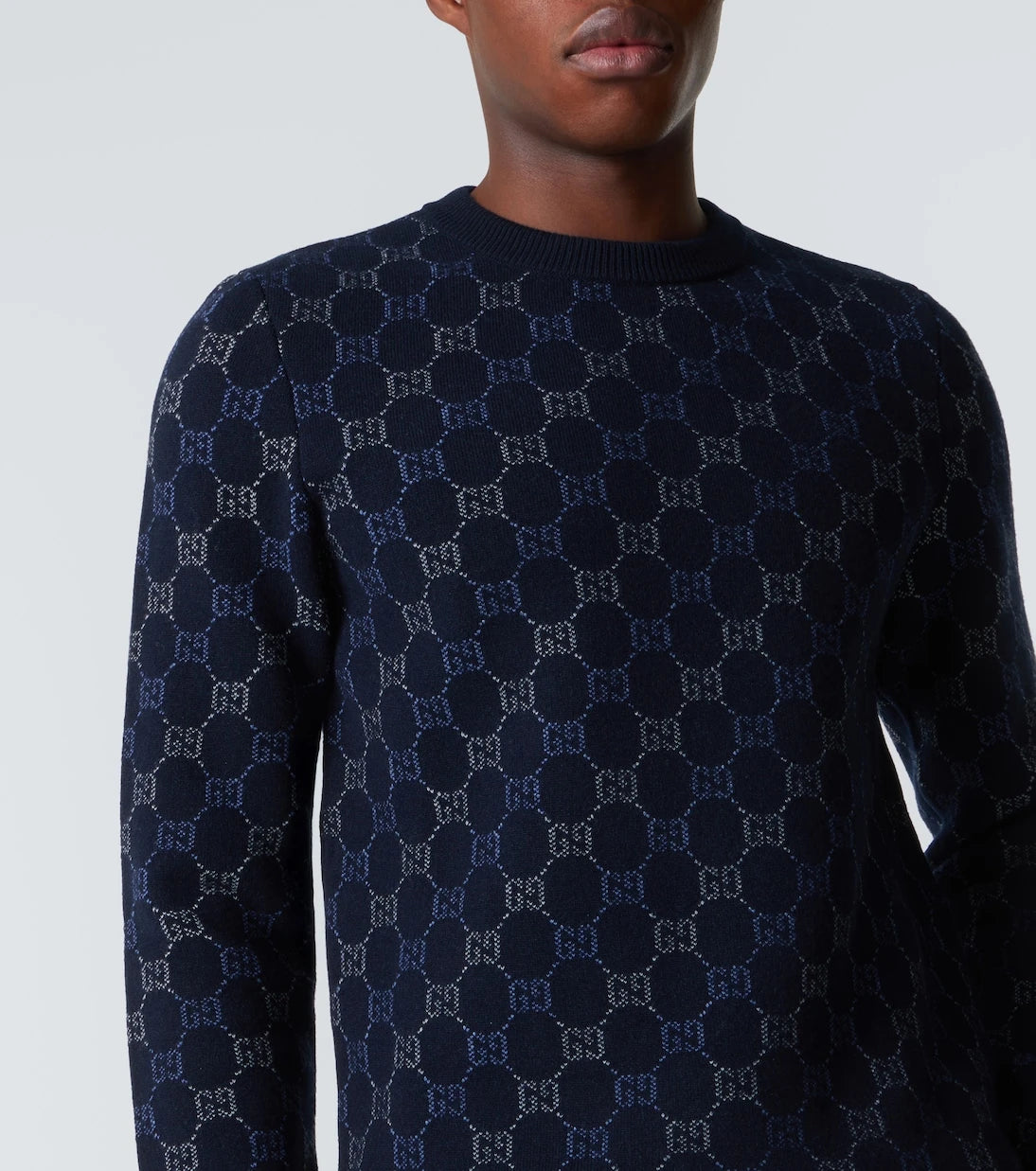 Gucci - GG wool and cashmere-blend jacquard sweater