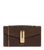Demellier Brown Suede Vancouver Clutch Bag