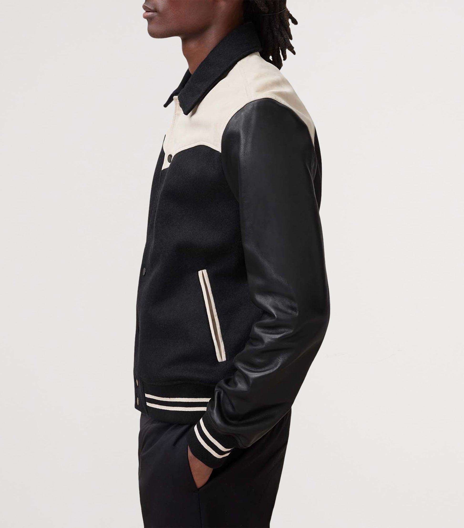 AllSaints Multi Leather-Trim Endleton Bomber Jacket