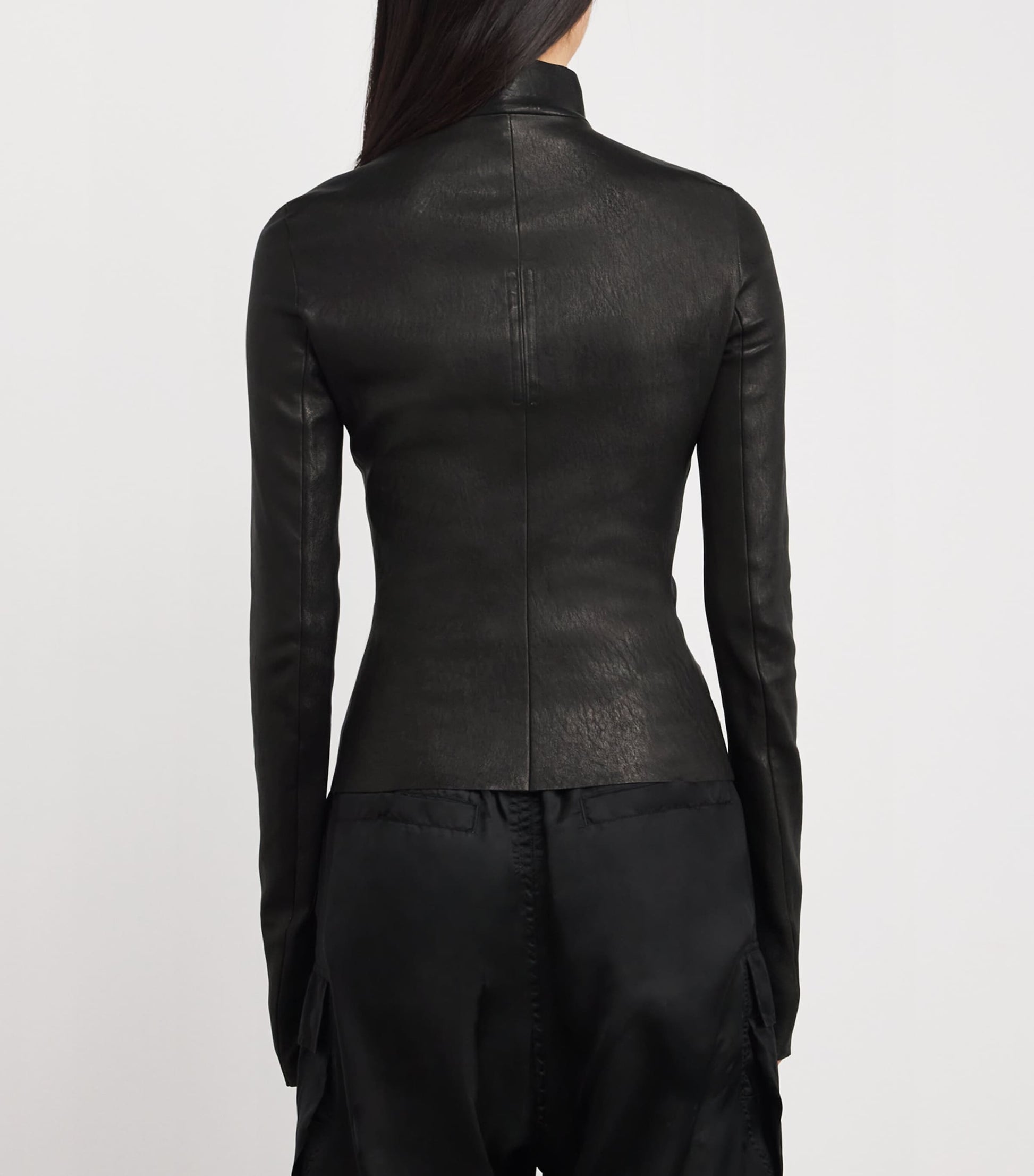 Rick Owens Black Lamb Leather Gary Jacket