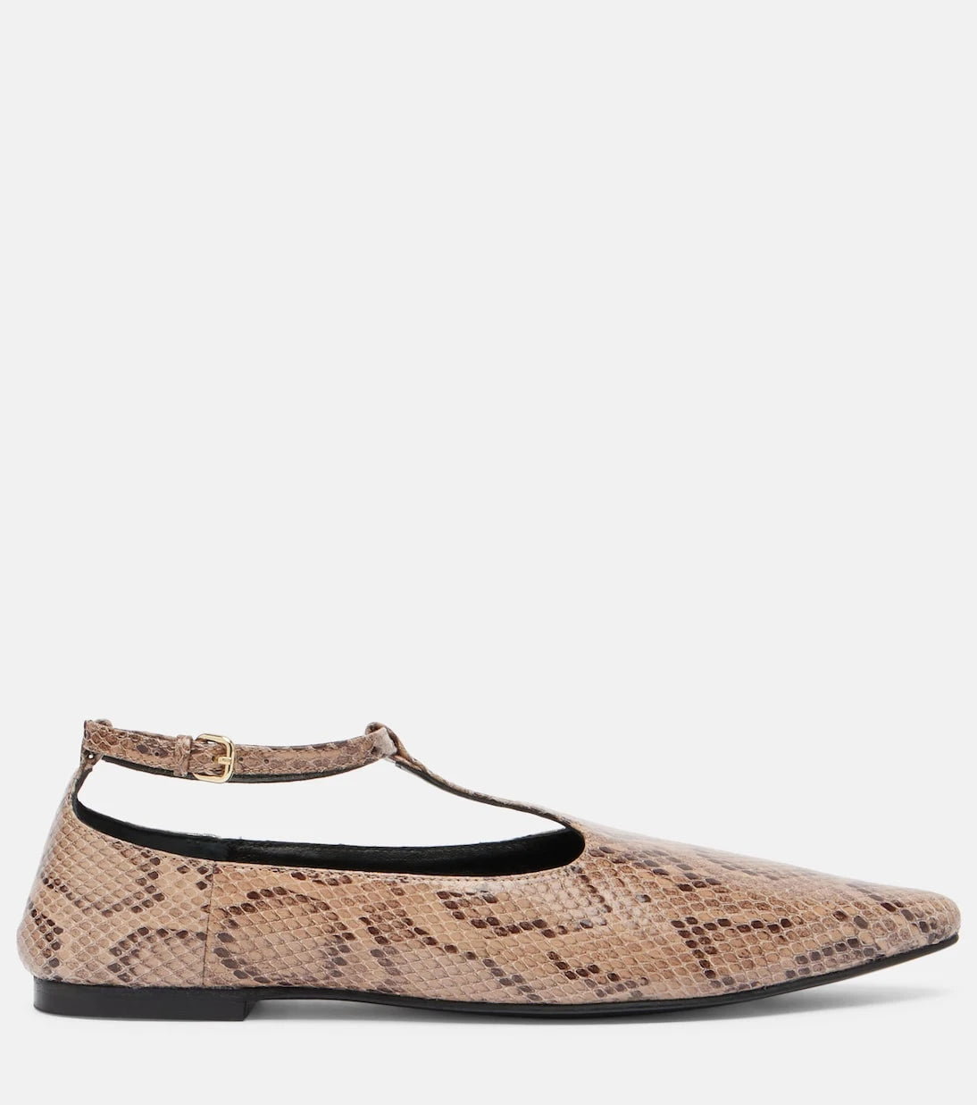 A.Emery - Ward snake-effect leather Mary Jane flats