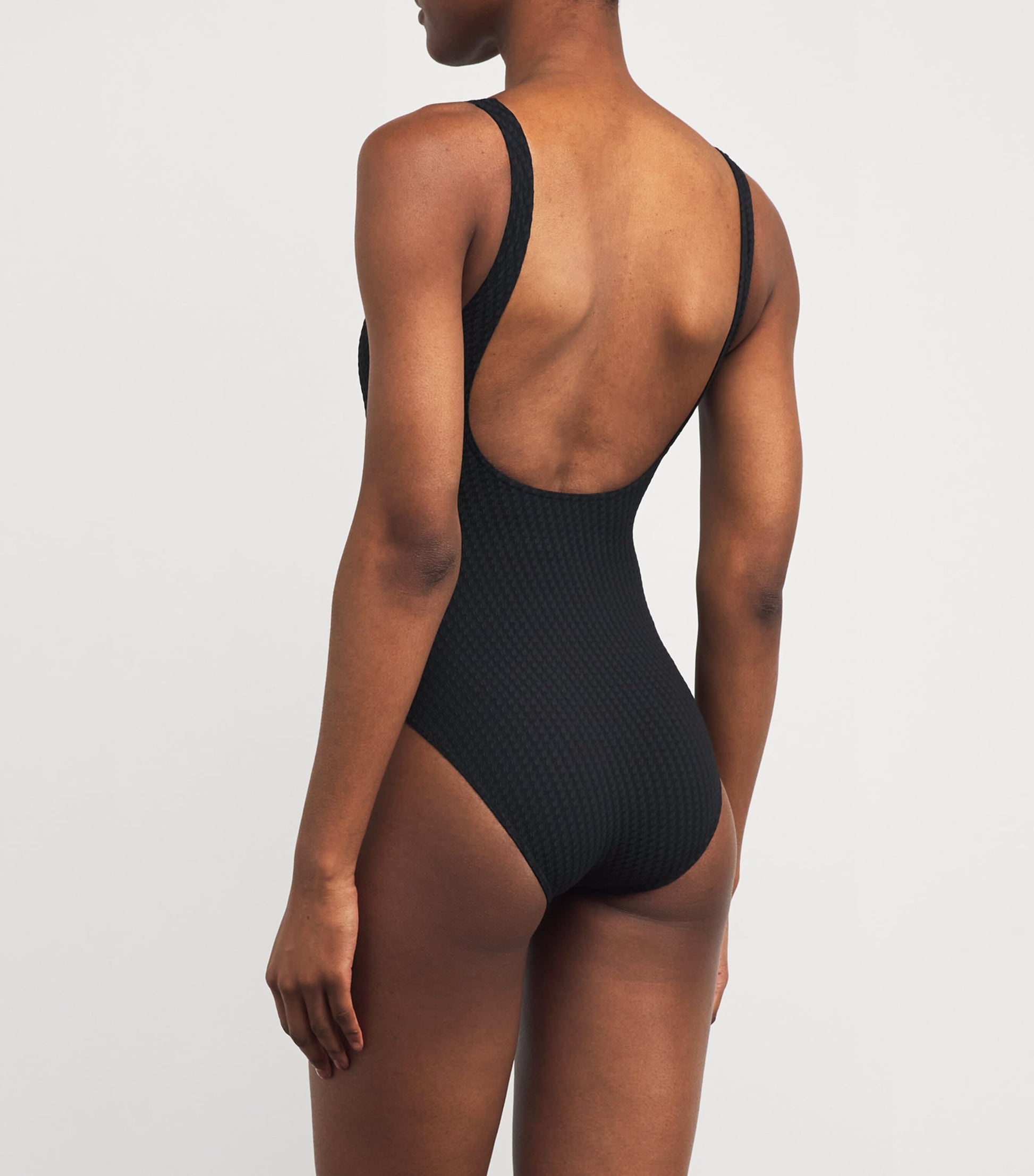 Eres Black Square-Neck Glory Swimsuit