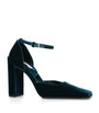 Alaïa Blue Velvet D’Orsay Pumps 90