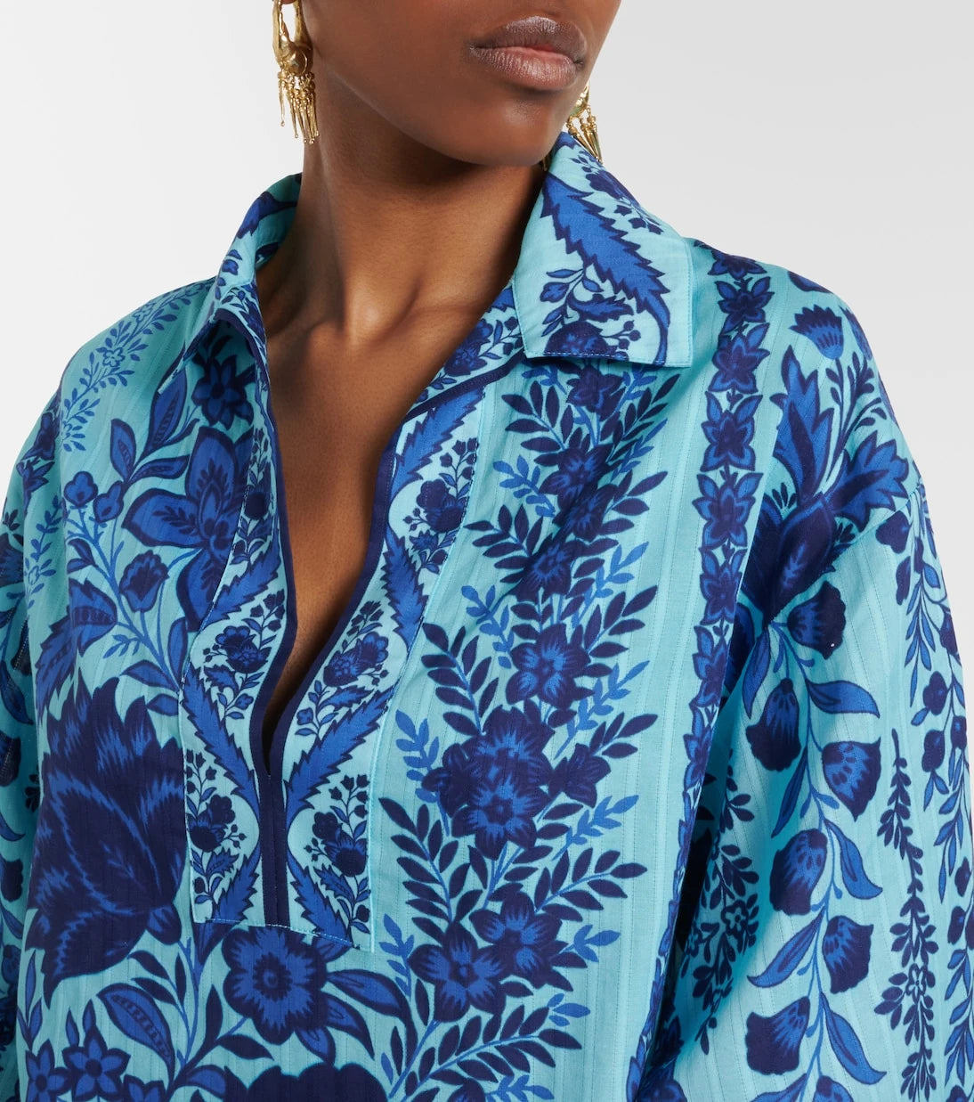 Etro - Paisley oversized cotton minidress