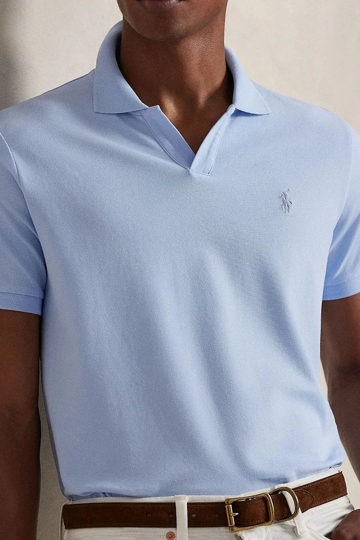 Памучна тениска с яка Polo Ralph Lauren