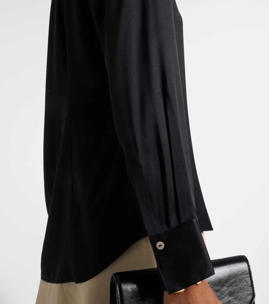 Vince - Silk-blend satin shirt