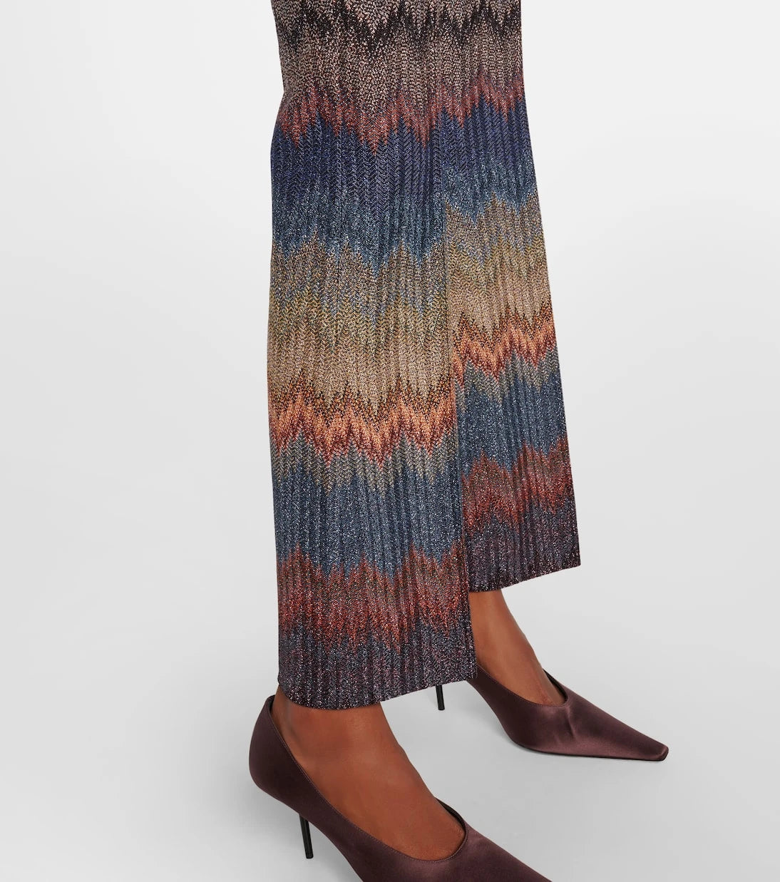Missoni - Zigzag lamé flared pants