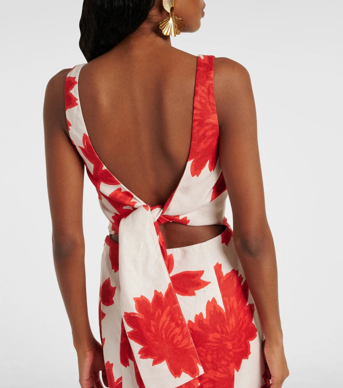 SIR - Floral linen maxi dress