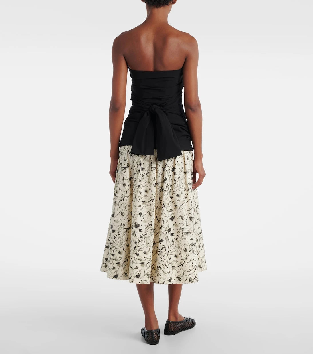 Proenza Schouler - Lena strapless cotton-blend top