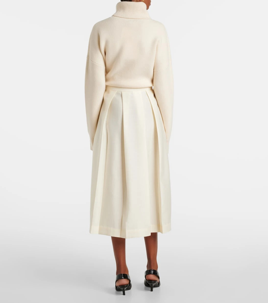 Toteme - Twinflower wool and silk midi skirt