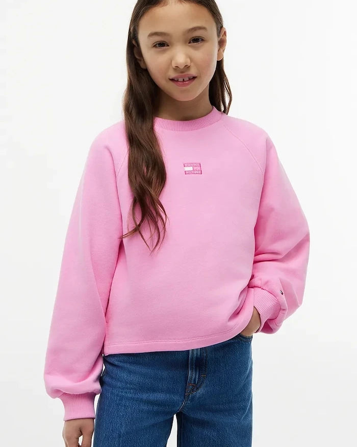 Tommy Hilfiger çocuklar için pamuklu sweatshirt