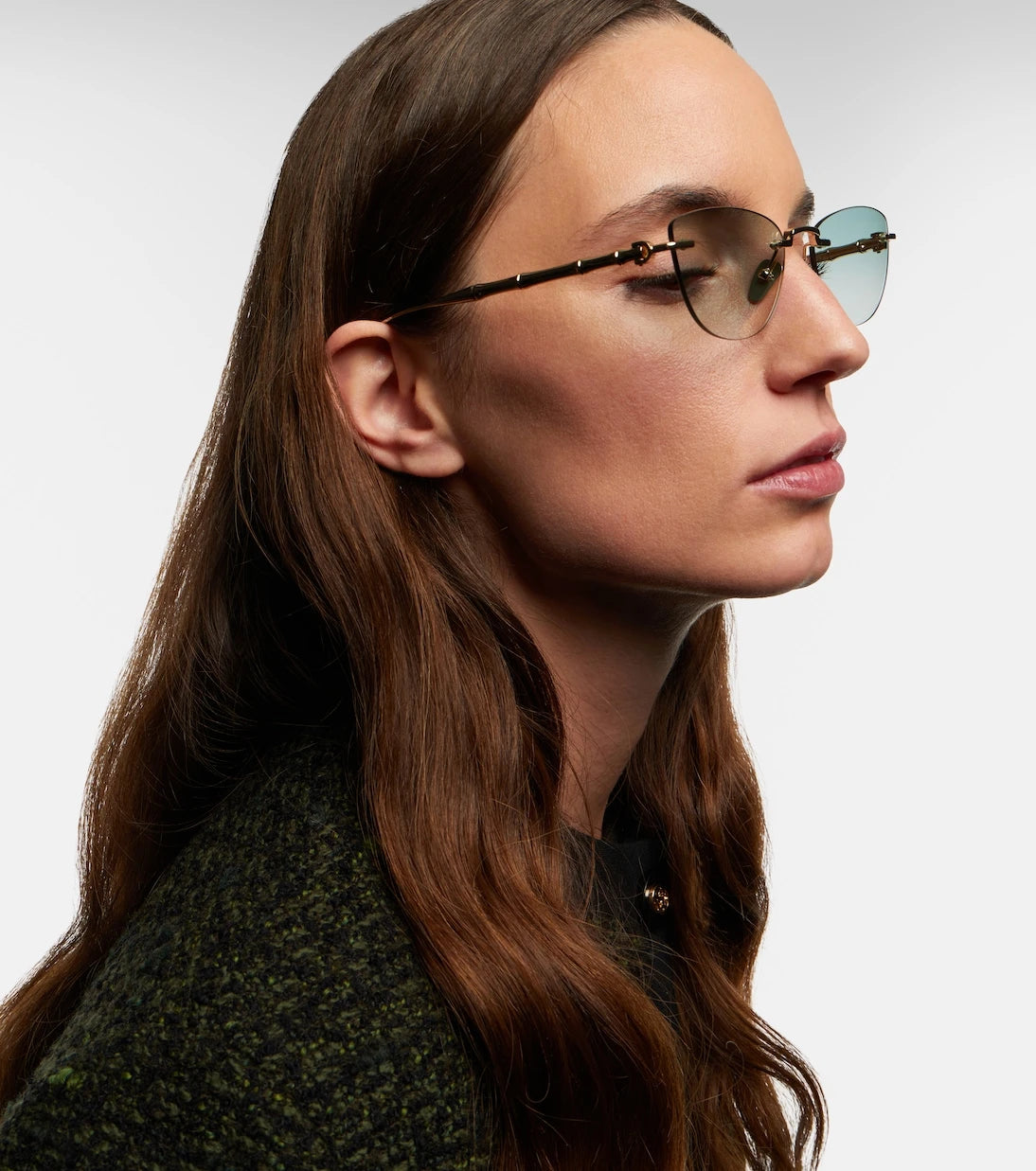 Gucci - Bamboo cat-eye sunglasses