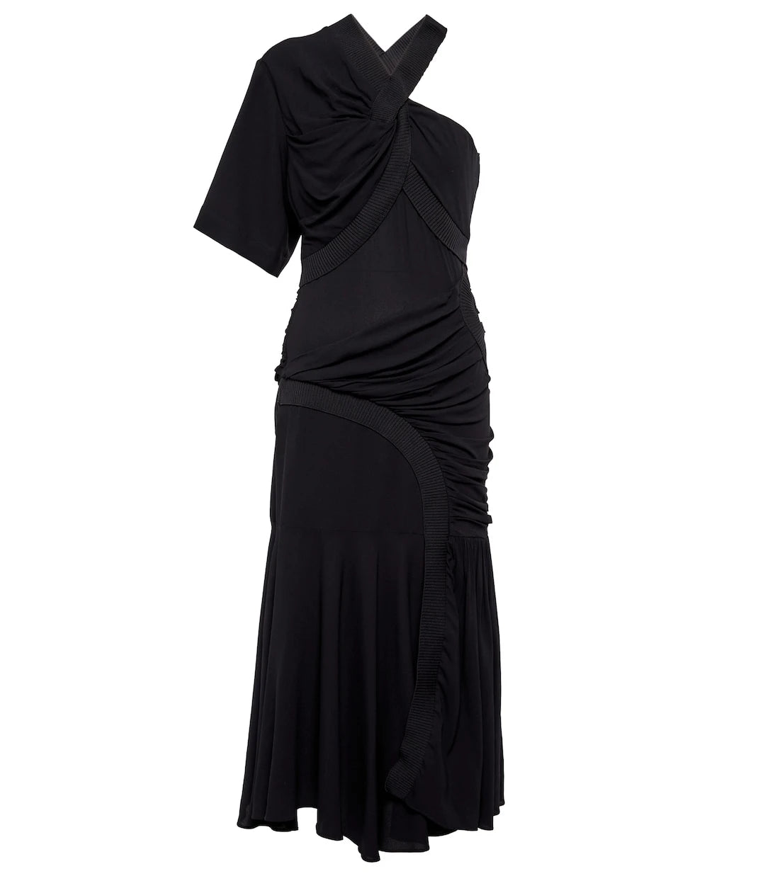 Stella McCartney - Emmeline crêpe one-shoulder midi dress