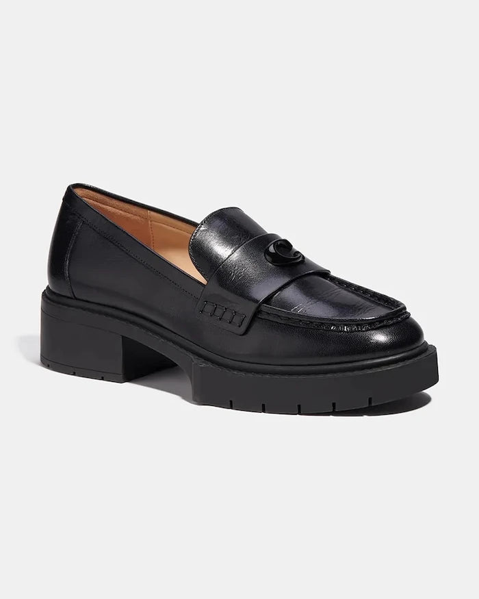 Coach kadın deri loafer Leah Loafer