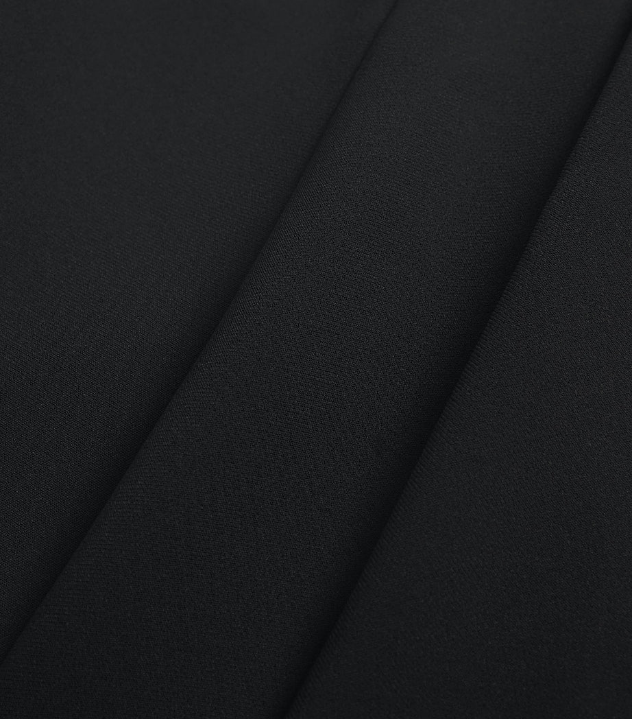 Roland Mouret Black Cady Train Maxi Skirt