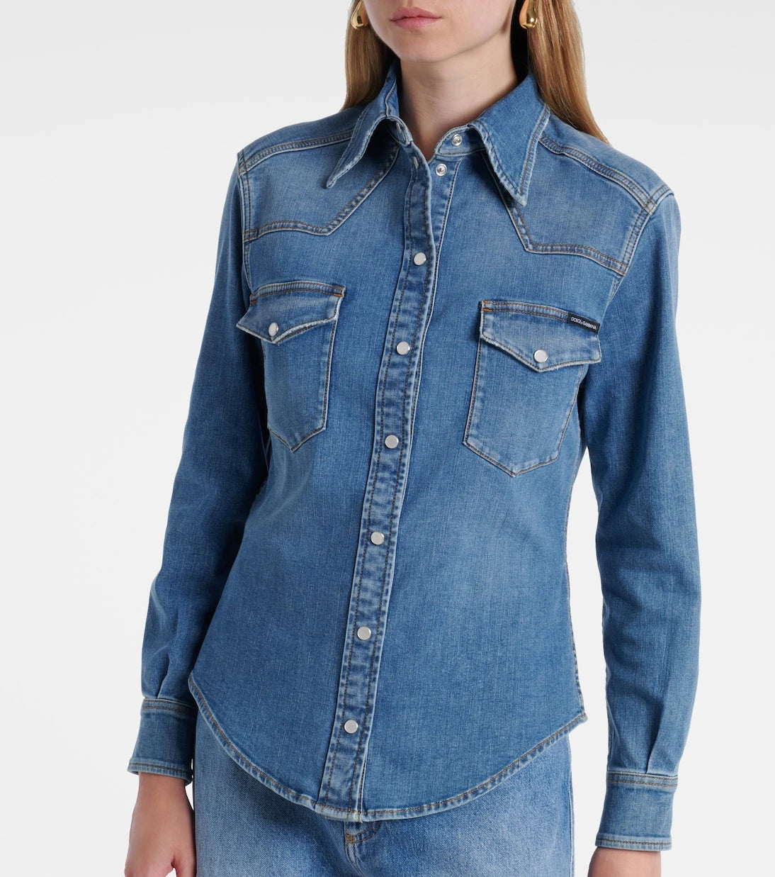 Dolce&Gabbana - Washed denim shirt