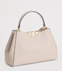 Tory Burch Beige Medium Leather Eleanor Top-Handle Bag