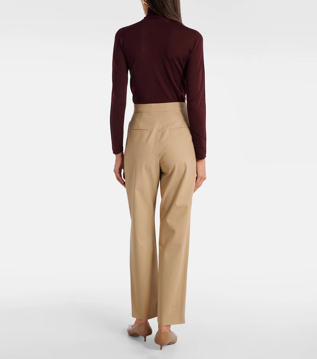 Max Mara - Dede pleated cotton slim pants
