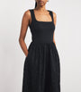 PAIGE Black Cotton Morel Maxi Dress