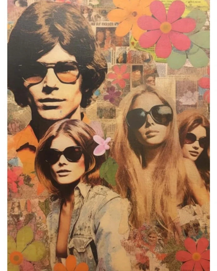 Плакат HARTMAN 60's Collages 08, 30 x 40 cm