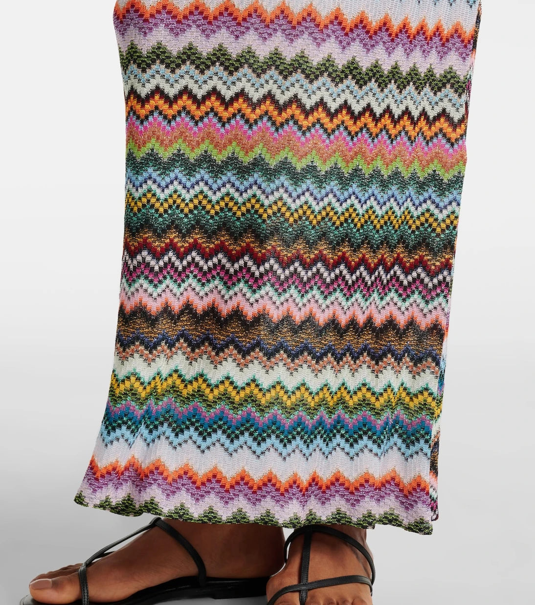 Missoni - Zigzag lamé maxi dress