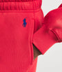 Cotton-Blend Polo Pony Sweatpants DEEP ORANGEY RED