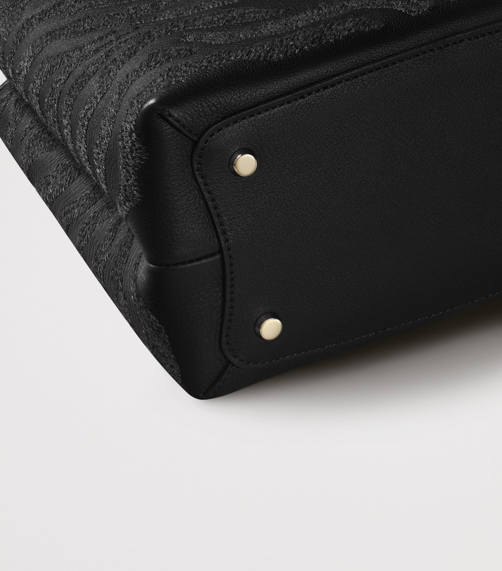 Black Calfskin Panthère de Cartier Top-Handle Bag