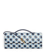 Bottega Veneta Blue Leather Andiamo Clutch Bag