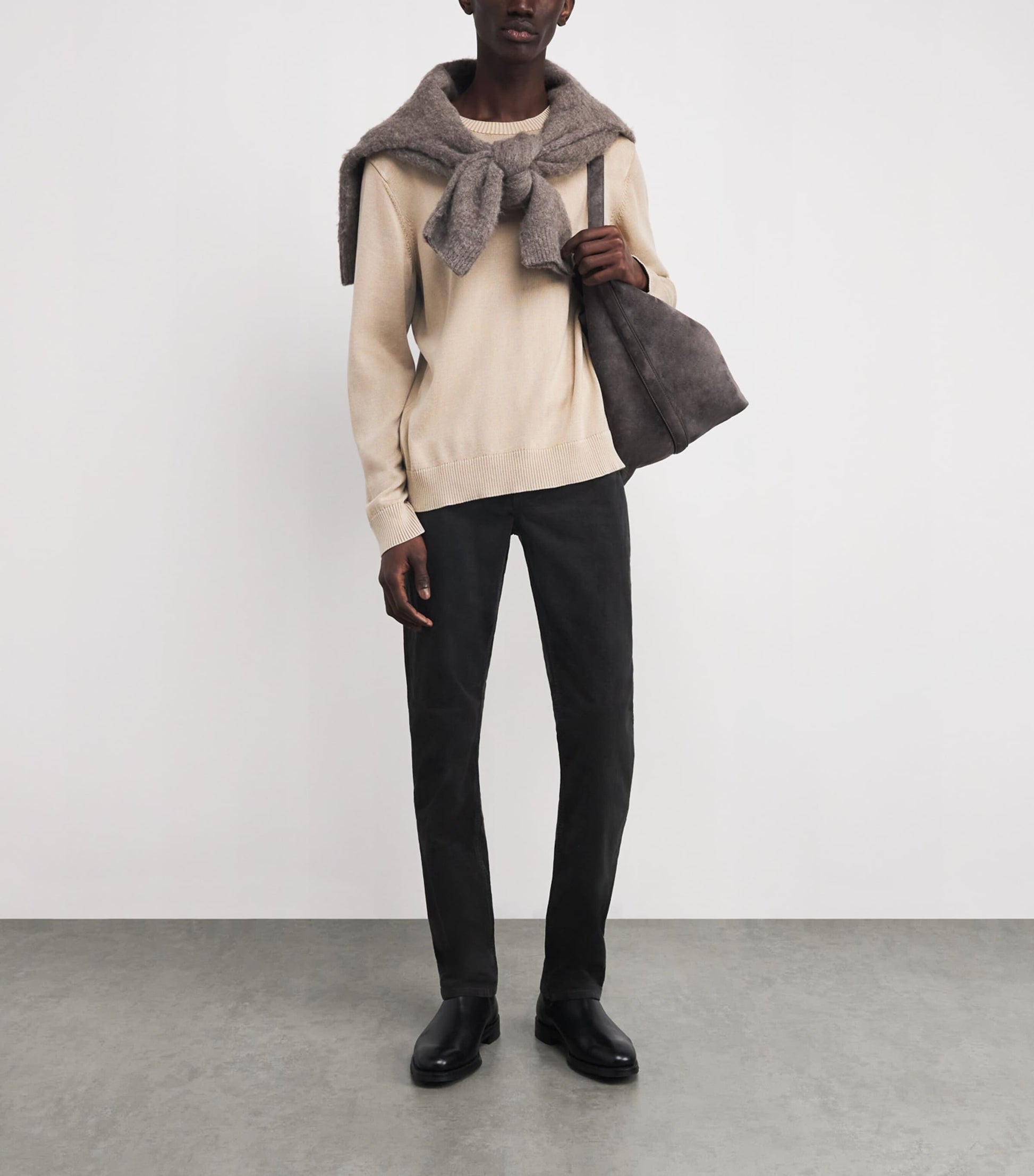 Beige Cotton Wildomar Sweater