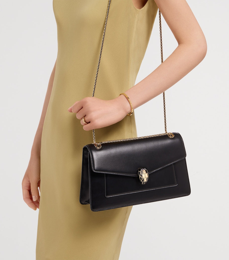 Leather Serpenti Forever Shoulder Bag