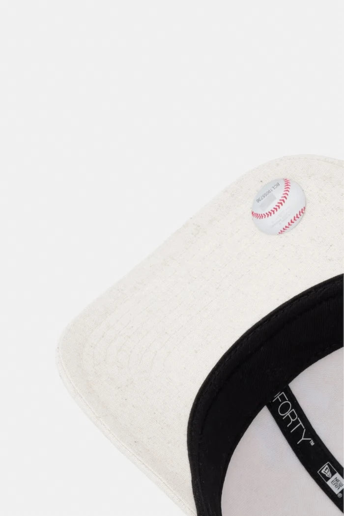 New Era ketenli beyzbol şapkası LINEN 940 MC NYY