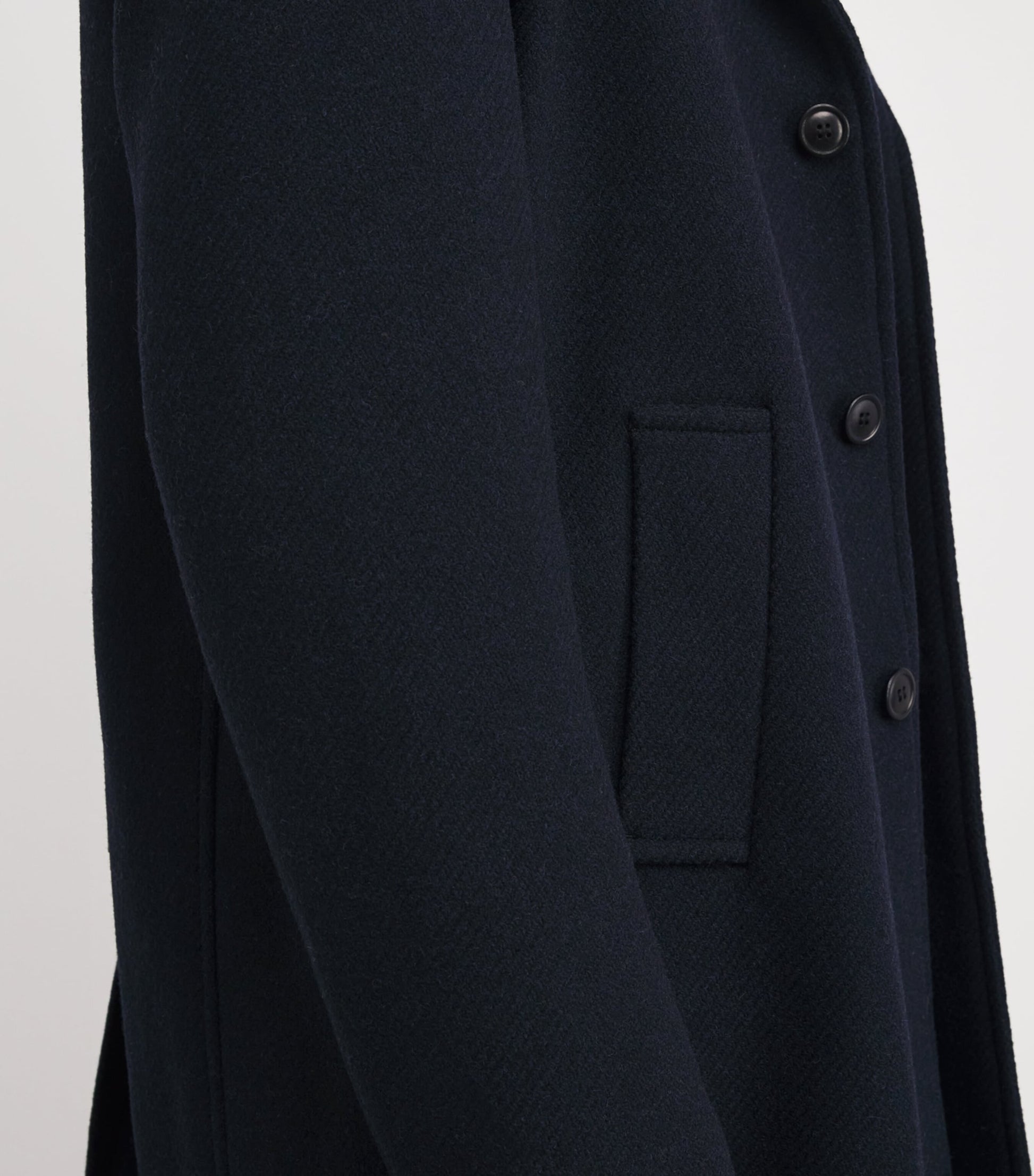 Wool Kirkbridge Overcoat NAVY/CLASSIC
