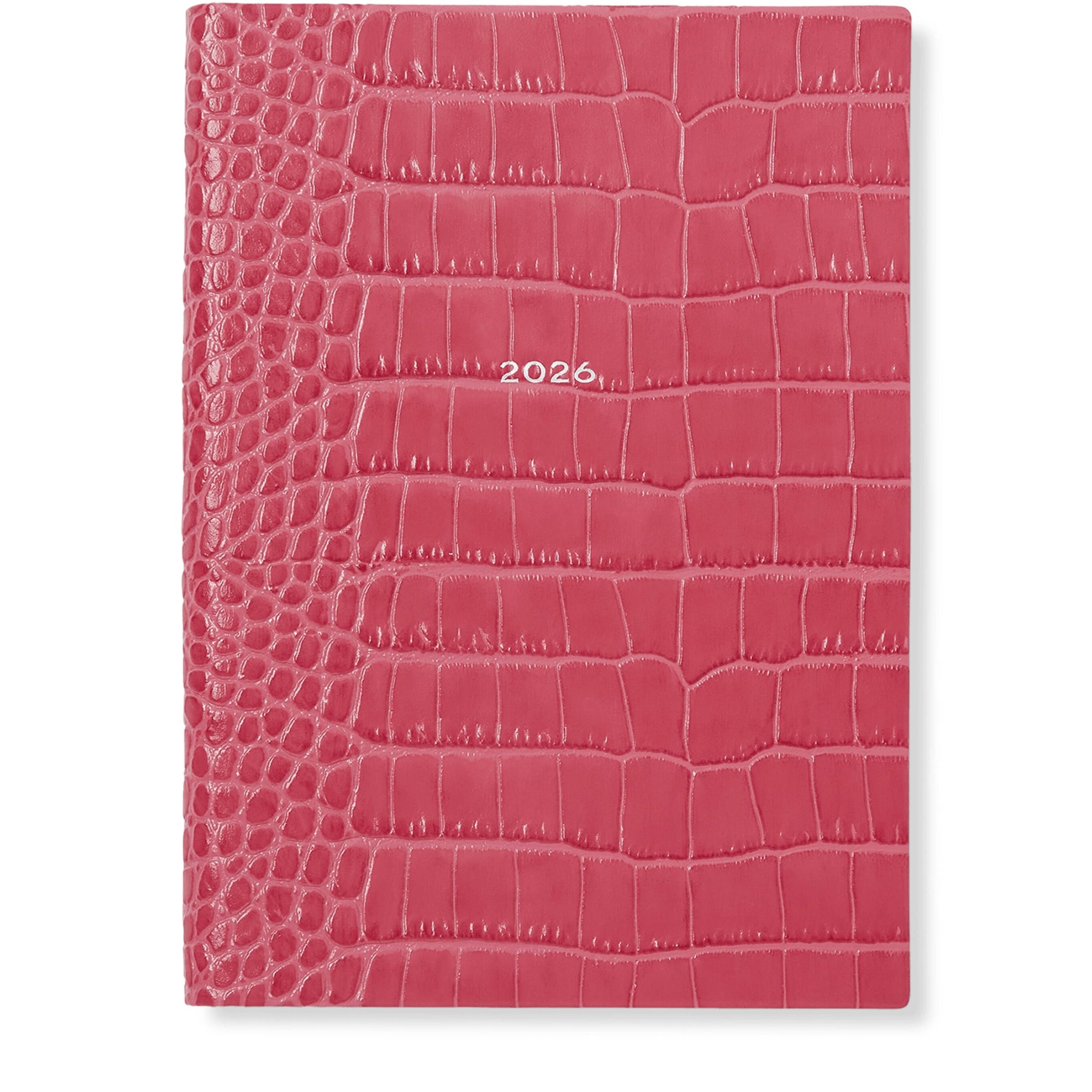 Mara Leather Croc-Embossed A5 Soho Diary 2026