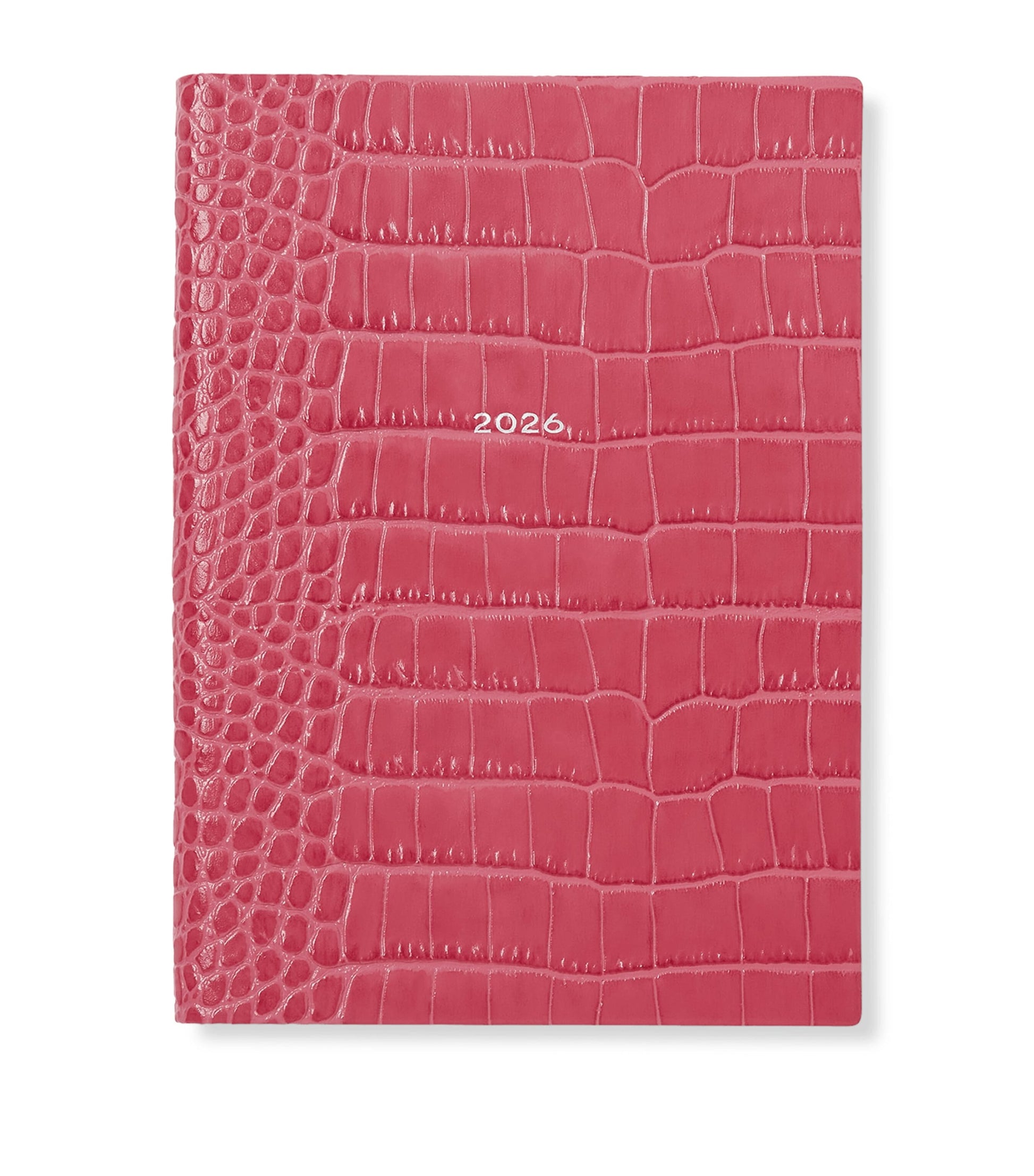 Mara Leather Croc-Embossed A5 Soho Diary 2026