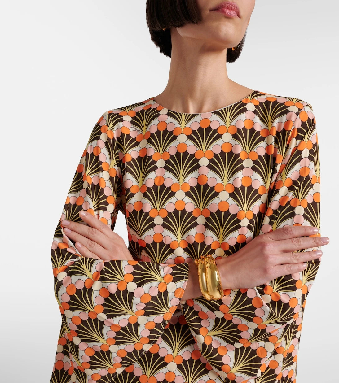 La DoubleJ - Sorella printed midi dress