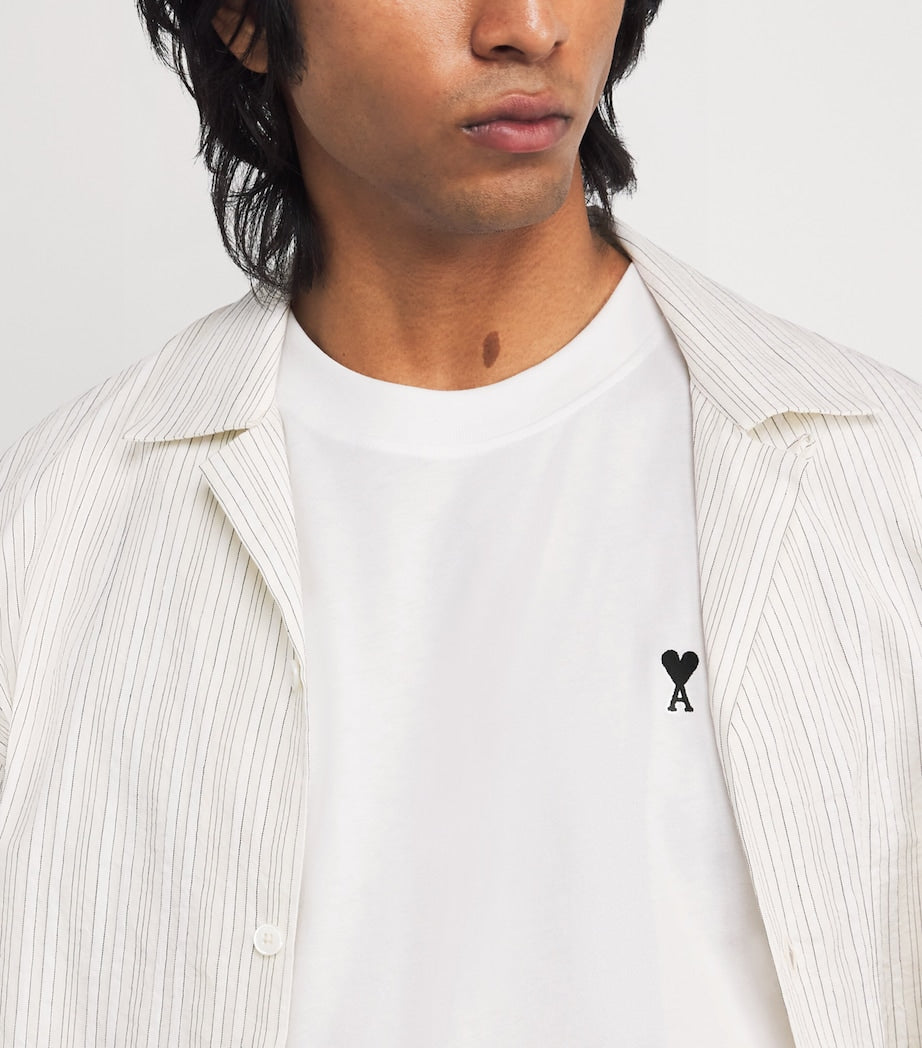 Cotton Embroidered Ami De Coeur T-Shirt