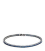 Rhodium-Plated Sterling Silver Quadro Tennis Bracelet