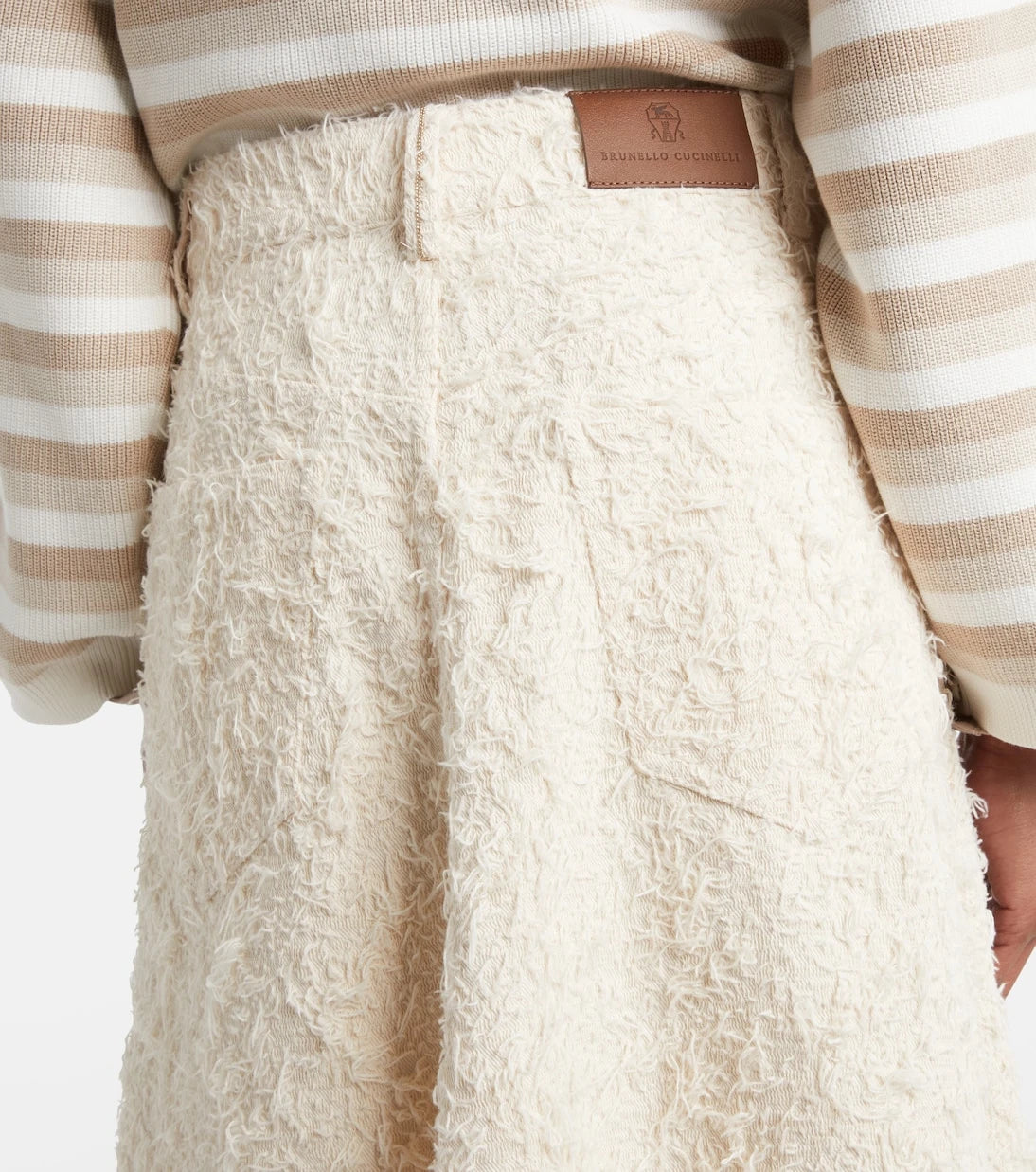 Brunello Cucinelli - Denim midi skirt