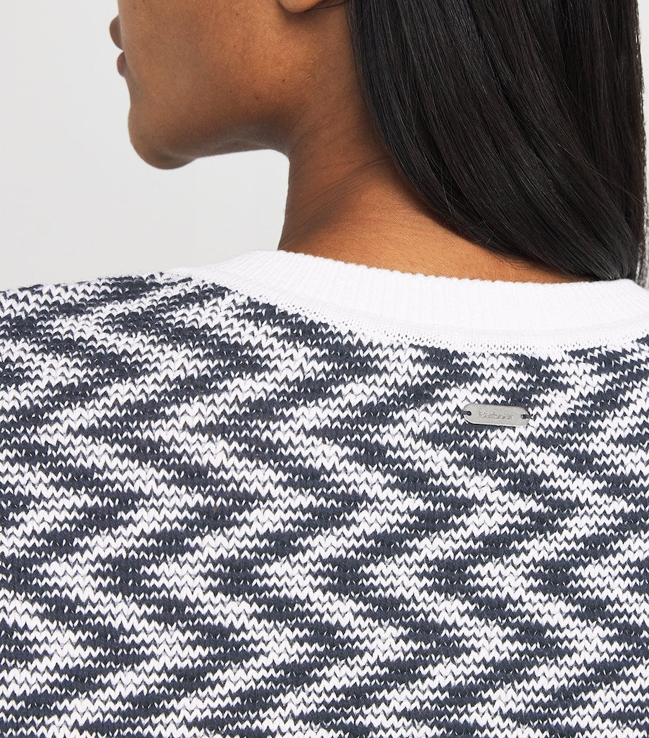 Barbour White Button-Up Olivia Sweater Vest