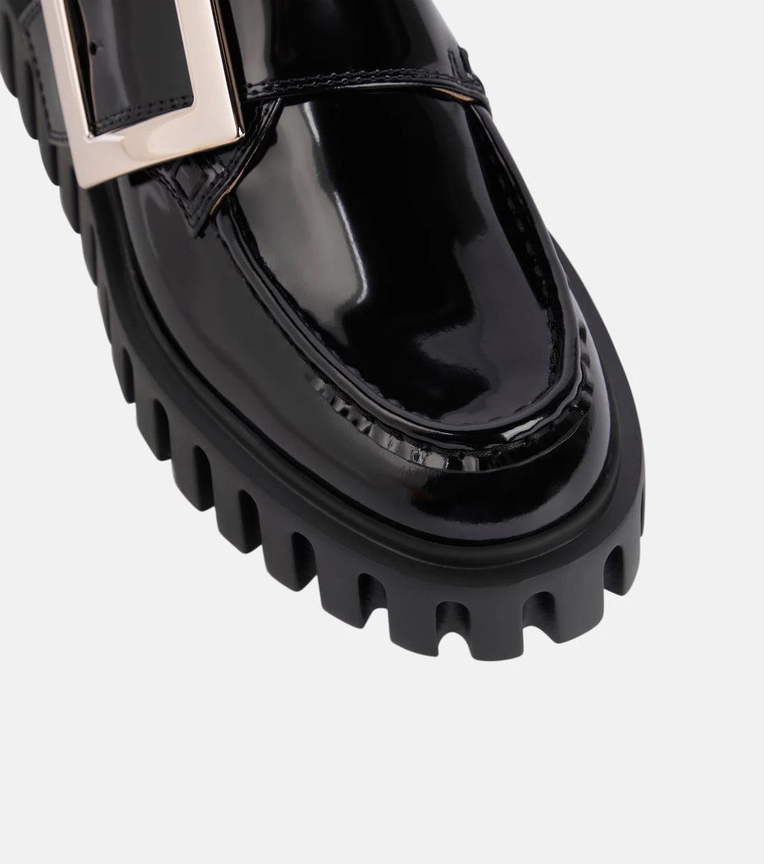 Roger Vivier - حذاء لوفرز "فيف جو-ثيك" بكعب بلاتفورم من الجلد اللامع