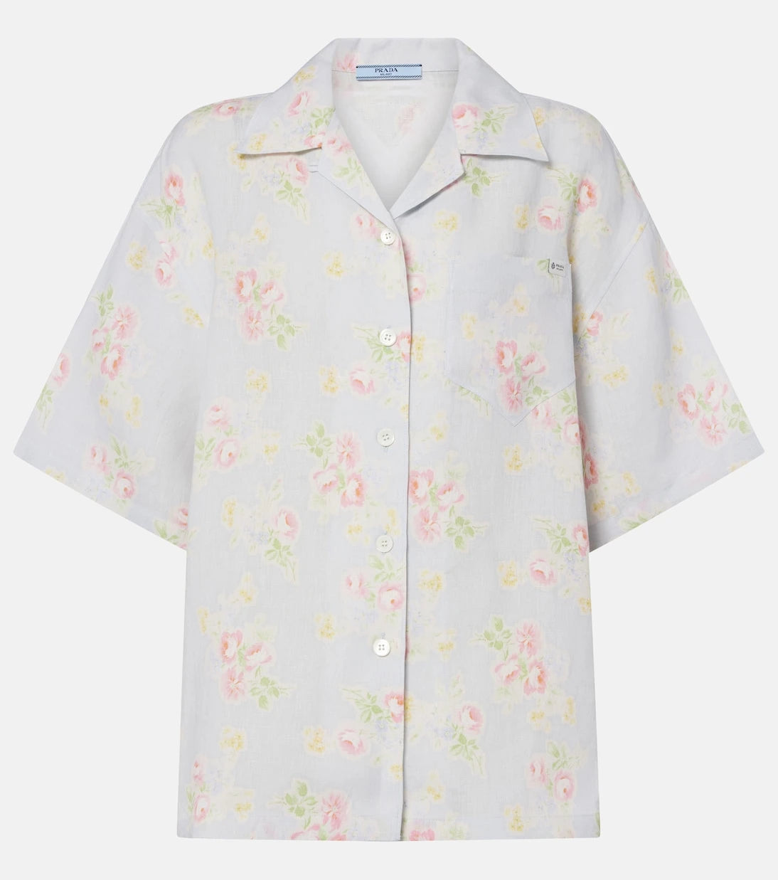 Prada - Floral linen shirt