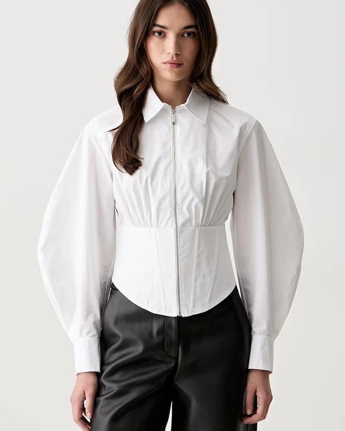 Karl Lagerfeld kadın pamuklu gömlek