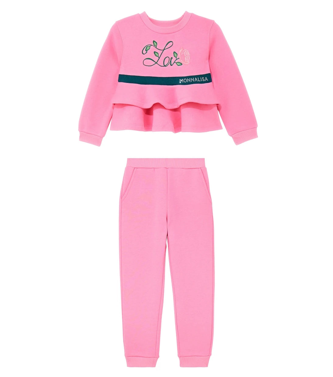 Monnalisa - Cotton-blend sweatshirt and sweatpants set