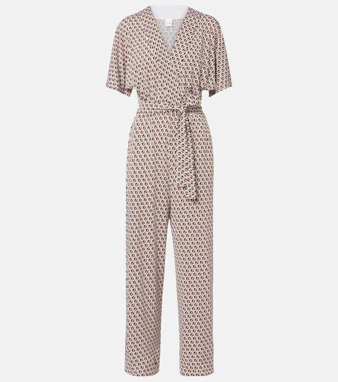 Max Mara - Belted printed jumpsuit