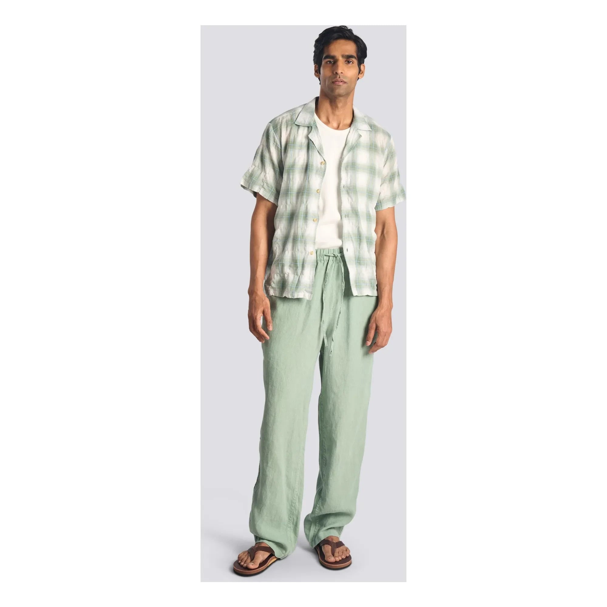 Bather - Laurel Grid shirt | Green