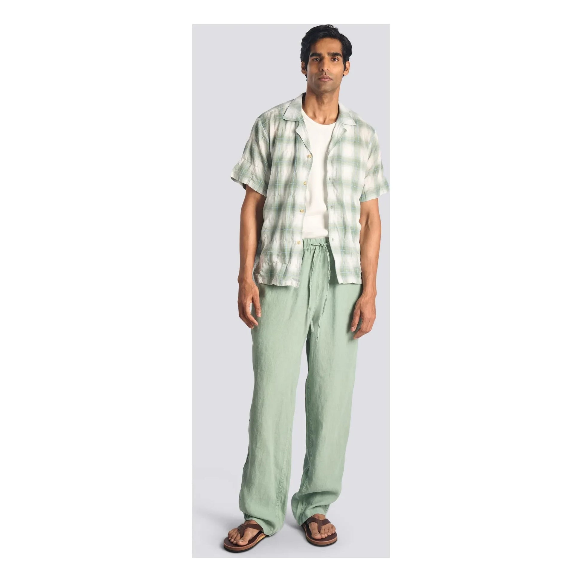 Bather - Laurel Grid shirt | Green