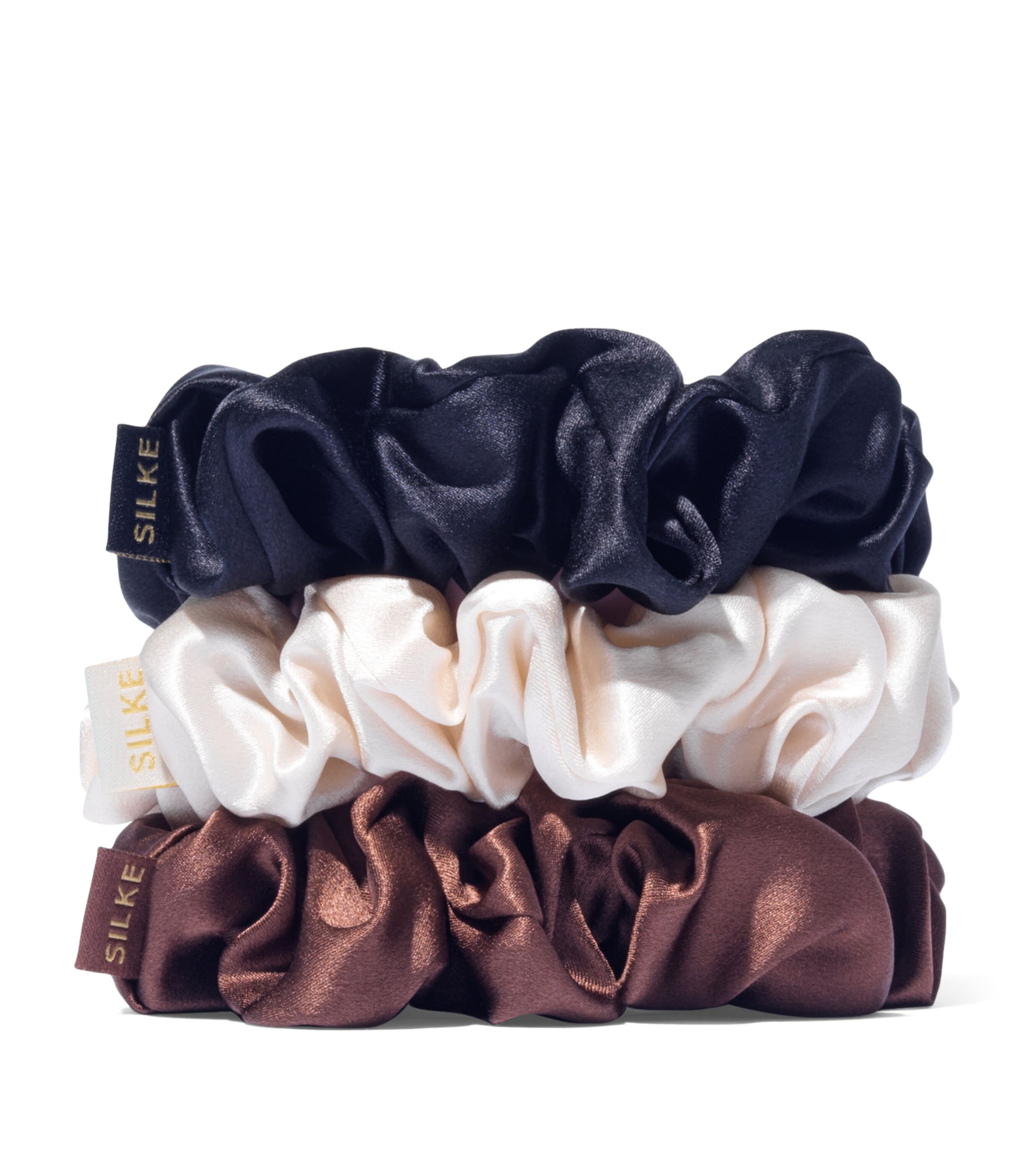Mulberry Silk Hair Scrunchies (Set of 3)