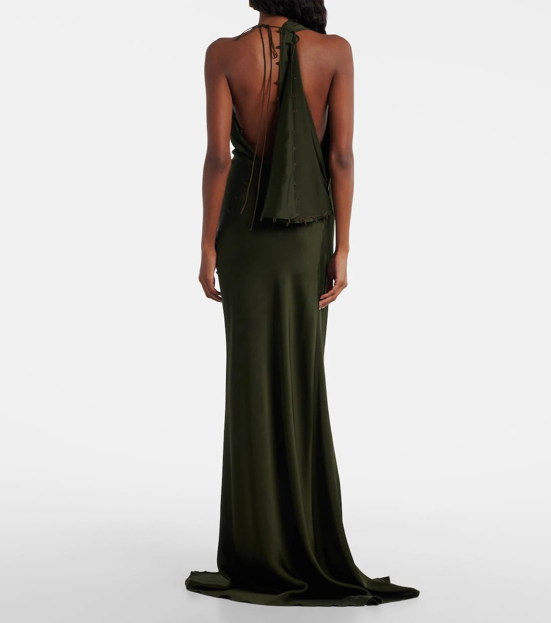 فيكتوريا بيكهام - فستان من الساتان الكريب المنسدل