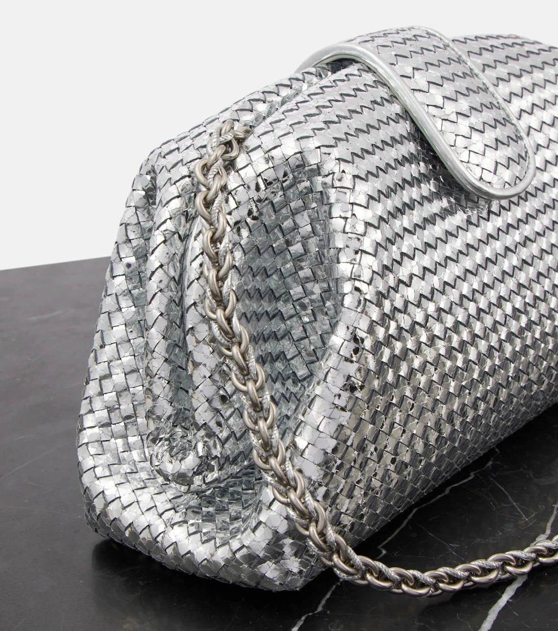 Bottega Veneta - Lauren 1980 Medium leather clutch