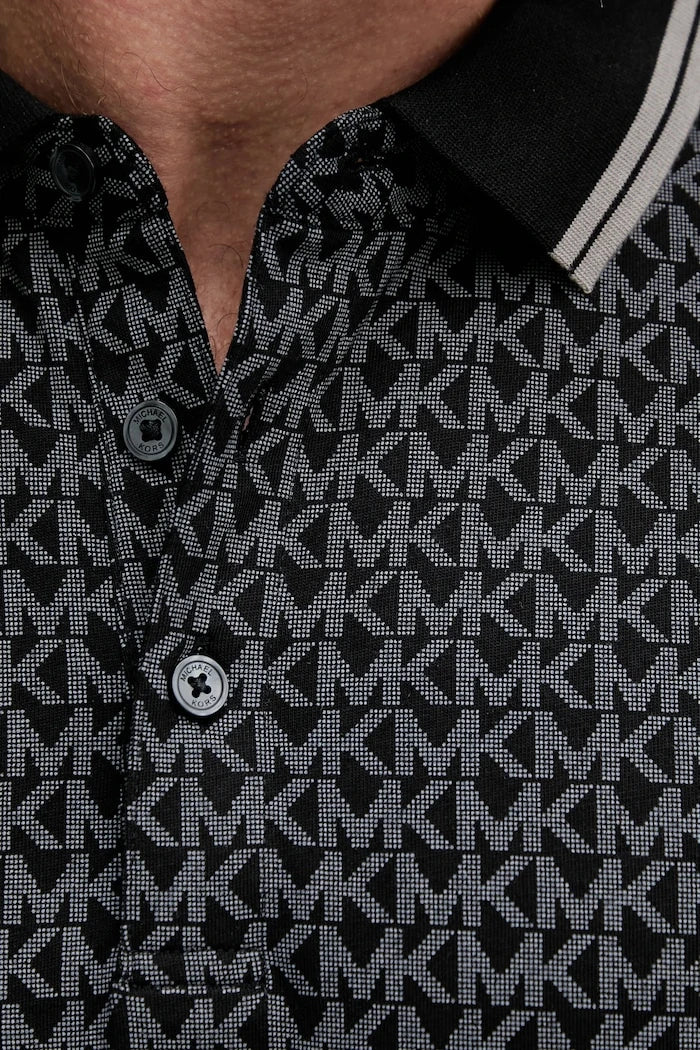 Памучна тениска с яка Michael Kors